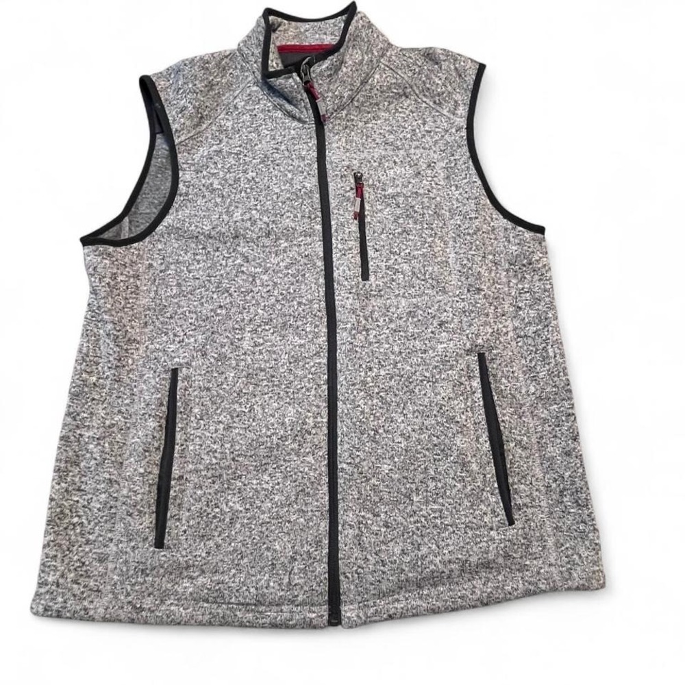 Orvis sweater vest men's‎ large gray knit